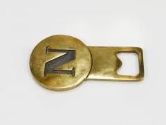  Werkst tte Carl Aub ck Carl Aub ck Letter N Initials Brass Bottle Opener 4919 Vienna 1960s - 4067867
