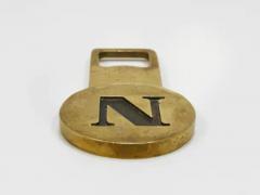  Werkst tte Carl Aub ck Carl Aub ck Letter N Initials Brass Bottle Opener 4919 Vienna 1960s - 4067881