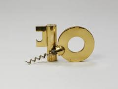  Werkst tte Carl Aub ck Carl Aub ck Modern Key Large Brass Cork Screw Bottle Opener Austria 1950s - 4067823