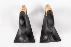  Werkst tte Carl Aub ck Carl Aubo ck Model 3530 Flatiron Patinated Brass and Cane Bookends - 973188