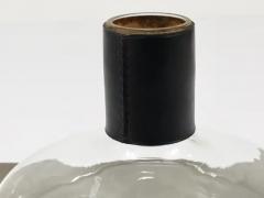  Werkst tte Carl Aub ck Carl Aubock II Vase Decanter with Black Leather Top Midcentury Austria 1950s - 4066550