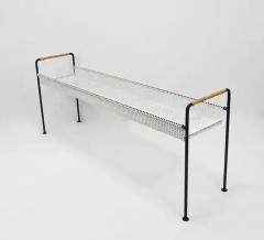  Werkst tte Carl Aub ck Carl Aubock Jardiniere Plants Table or Bench Flower Trough Iron Wicker - 4067114