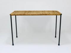  Werkst tte Carl Aub ck Carl Aubock Long Side Table Flower Bench Rattan Wicker Austria 1950s - 4066945