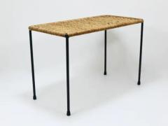  Werkst tte Carl Aub ck Carl Aubock Long Side Table Flower Bench Rattan Wicker Austria 1950s - 4067034