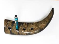  Werkst tte Carl Aub ck Carl Aubock Mid Century Horn Desk Pen Holder Vienna Austria 1960s - 4066474