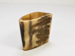  Werkst tte Carl Aub ck Carl Aubock Mid Century Horn Desk Pen Pencil Holder Cup Austria 1950s - 4066385