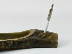  Werkst tte Carl Aub ck Carl Aubock Mid Century Horn Desk Pen Pencil Tray Holder Austria 1960s - 4064742