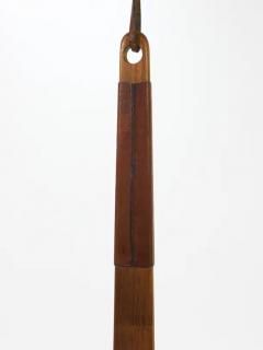  Werkst tte Carl Aub ck Carl Aubock Midcentury Walnut Leather Clothes Brush Austria 1950s - 4067356