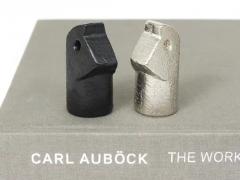  Werkst tte Carl Aub ck Carl Aubock Modernist Cast Iron Chess Game Set with Handmade Leather Board - 4058205