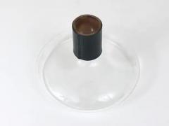  Werkst tte Carl Aub ck Carl Aubock Vase or Decanter with Black Leather Top Midcentury Austria 1950s - 4064731