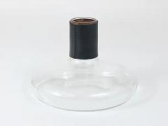  Werkst tte Carl Aub ck Carl Aubock Vase or Decanter with Black Leather Top Midcentury Austria 1950s - 4064740