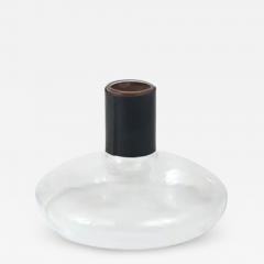  Werkst tte Carl Aub ck Carl Aubock Vase or Decanter with Black Leather Top Midcentury Austria 1950s - 4065598