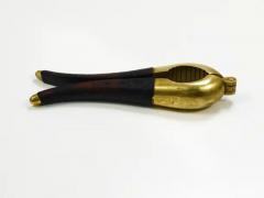  Werkst tte Carl Aub ck Carl Aubock Vienna Signed Vintage Brass Leather Nutcracker Austria 1950s - 4067779