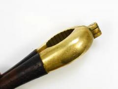  Werkst tte Carl Aub ck Carl Aubock Vienna Signed Vintage Brass Leather Nutcracker Austria 1950s - 4067786