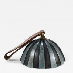  Werkst tte Carl Aub ck Carl Aubock Vintage Zebra Dinner Bell 3604 Paperweight Vienna 1950s - 4069896