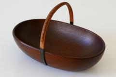  Werkst tte Carl Aub ck Exceptional Mid Century Modern Teak Nut Bowl by Carl Aub ck 1950s Austria - 1847549