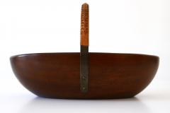  Werkst tte Carl Aub ck Exceptional Mid Century Modern Teak Nut Bowl by Carl Aub ck 1950s Austria - 1847555