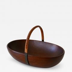  Werkst tte Carl Aub ck Exceptional Mid Century Modern Teak Nut Bowl by Carl Aub ck 1950s Austria - 1848393