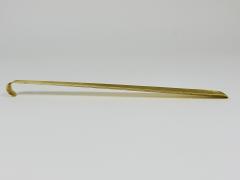  Werkst tte Carl Aub ck Exquisite Hammer Blown Solid Brass Shoehorn Handmade in Austria - 4205376