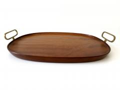 Werkst tte Carl Aub ck Extremely Rare Mid Century Modern Teak Serving Tray by Carl Aub ck Austria 1950s - 3180600