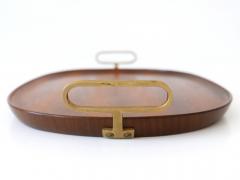  Werkst tte Carl Aub ck Extremely Rare Mid Century Modern Teak Serving Tray by Carl Aub ck Austria 1950s - 3180604
