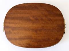  Werkst tte Carl Aub ck Extremely Rare Mid Century Modern Teak Serving Tray by Carl Aub ck Austria 1950s - 3180606