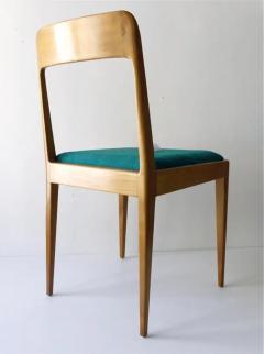  Werkst tte Carl Aub ck Four Carl Aubock Midcentury Walnut Chairs A7 Vienna Austria 1950s - 4064734