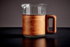  Werkst tte Carl Aub ck Glass Pitcher with Leather Sleeve by Werkst tte Carl Aub ck - 4572314