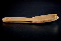  Werkst tte Carl Aub ck Hand carved horn Salad Servers with rounded Handles by Werkst tte Carl Aub ck - 4501140