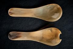  Werkst tte Carl Aub ck Horn Salad Servers by Werkst tte Carl Aub ck - 4529055