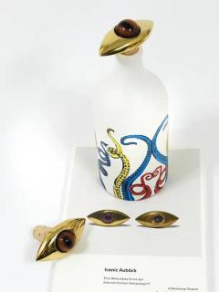  Werkst tte Carl Aub ck Iconic Carl Aub ck Handcrafted Eye Bottle Stopper 4538 Cork Brass Austria - 4067317