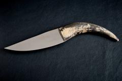  Werkst tte Carl Aub ck Knife with Curved Horn Handle by Werkst tte Carl Aub ck - 4572317