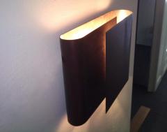  Werkst tte Carl Aub ck Large Carl Aubo ck Model 7256 Wrap Patinated Brass Wall Lamp - 2200887