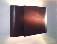  Werkst tte Carl Aub ck Large Carl Aubo ck Model 7256 Wrap Patinated Brass Wall Lamp - 2200888