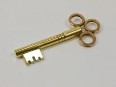  Werkst tte Carl Aub ck Large Carl Aubock Brass Key Corkscrew Bottle Opener Paperweight Austria 1950s - 4066447