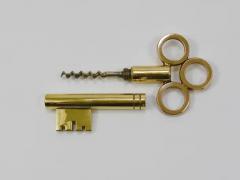  Werkst tte Carl Aub ck Large Carl Aubock Brass Key Corkscrew Bottle Opener Paperweight Austria 1950s - 4066524