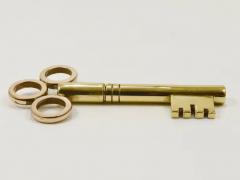  Werkst tte Carl Aub ck Large Carl Aubock Brass Key Corkscrew Bottle Opener Paperweight Austria 1950s - 4066525