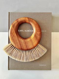  Werkst tte Carl Aub ck Large Carl Aubock Midcentury Walnut Ring Clothes Brush Austria 1950s - 4062540