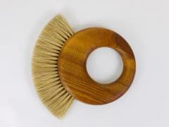  Werkst tte Carl Aub ck Large Carl Aubock Midcentury Walnut Ring Clothes Brush Austria 1950s - 4062561