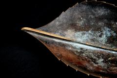  Werkst tte Carl Aub ck Leaf shaped brass Bowl with dark Patina by Werkst tte Carl Aub ck - 4501137