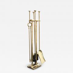  Werkst tte Carl Aub ck Mid Century Modern Brass Fireplace Tool Set - 3855040