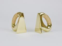  Werkst tte Carl Aub ck Pair Carl Aub ck Flat Iron Brass Cane Bookends 3530 Vienna Austria - 4451484