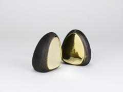  Werkst tte Carl Aub ck Pair Carl Aub ck Minimalist Drop Brass Bookends 4636 Vienna Austria - 4819160