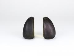  Werkst tte Carl Aub ck Pair Carl Aub ck Minimalist Drop Brass Bookends 4636 Vienna Austria - 4819161