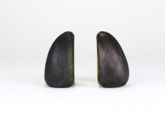  Werkst tte Carl Aub ck Pair Carl Aub ck Minimalist Drop Brass Bookends 4636 Vienna Austria - 4819164