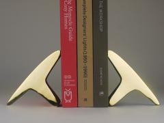  Werkst tte Carl Aub ck Pair Carl Aub ck Minimalist Mid Century Brass Bookends 3847 Vienna Austria - 4641835