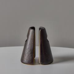  Werkst tte Carl Aub ck Pair of Carl Aub ck Model 4843 Patinated Brass Bookends 581per set - 4124590