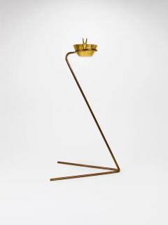  Werkst tte Carl Aub ck Rare Carl Aub ck Brass Standing Floor Ashtray Austria 1950s - 4070198