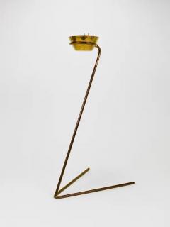  Werkst tte Carl Aub ck Rare Carl Aub ck Brass Standing Floor Ashtray Austria 1950s - 4070201
