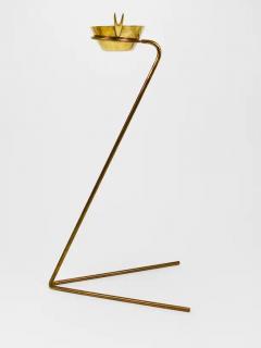 Werkst tte Carl Aub ck Rare Carl Aub ck Brass Standing Floor Ashtray Austria 1950s - 4070203